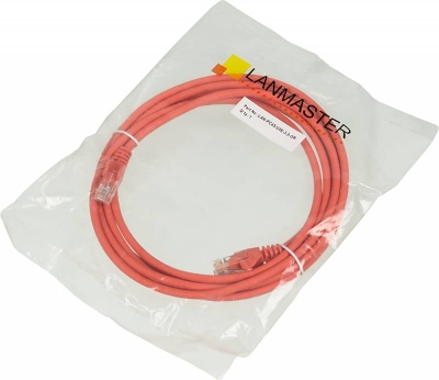Патч-корд Lanmaster UTP LAN-PC45/U5E-3.0-OR вилка RJ-45-вилка RJ-45 кат.5е 3м оранжевый LSZH (уп.:1шт)