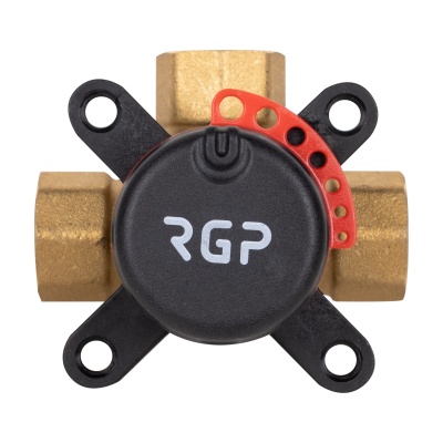 Клапан поворотный 3-ходовой SHUFT DN15, Kvs1.6, PN10, ВР1/2