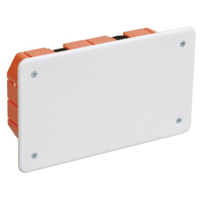 Iek UKG11-172-096-045-P Коробка КМ41026 распаячная 172х96 x 45мм для полых стен (с саморезами, пластиковые лапки, с крышкой )