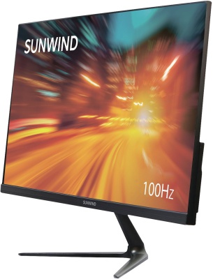 Монитор SunWind 21.5" SM-22FV222 черный VA 5ms 16:9 HDMI матовая 250cd 178гр/178гр 1920x1080 100Hz FreeSync VGA FHD 2.29кг