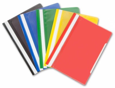 Папка-скоросшиватель Бюрократ -PS-K20RED A4 прозрач.верх.лист карм.на лиц.стор. пластик красный 0.12/0.16