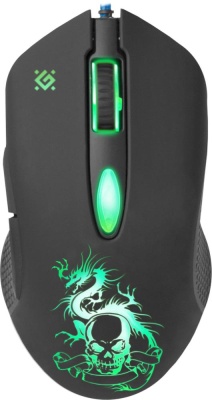 Мышь Defender Sky Dragon GM-090L черный оптическая (3200dpi) USB для ноутбука (6but)
