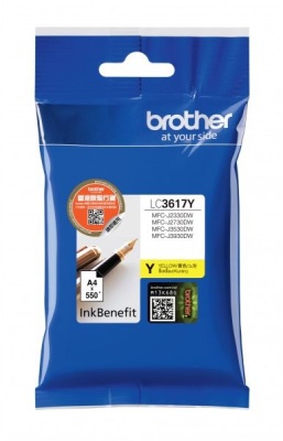Картридж струйный Brother LC3617Y желтый (550стр.) для Brother MFC-J3530DW/J3930DW