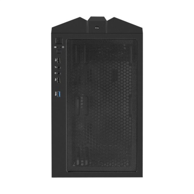 Exegate EX294966RUS Корпус Miditower ExeGate EVO-9205 (ATX, без БП, с окном, 1*USB+1*USB3.0, аудио, 3 вент. 12см с RGB подсветкой)