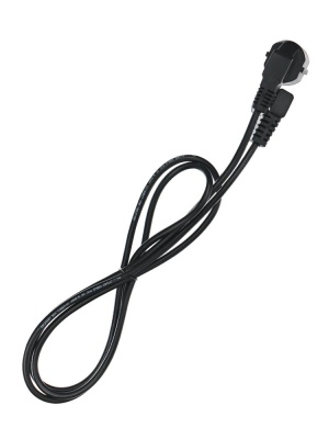 Telecom Кабель компьютер - розетка  угловой  220V <1.8м> (Европейский стандарт)  <TP021DA-1.8-BK>