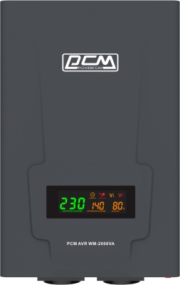 Стабилизатор напряжения Powercom WM-2000VA 1200Вт 2000ВА графитовый