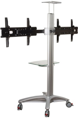 Подставка для телевизора Arm Media PT-STAND-15 серебристый 26"-55" макс.120кг напольный наклон