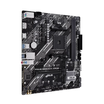 Материнская плата ASUS PRIME B550M-K ARGB, Socket AM4, B550, 2*DDR4, DP+HDMI, SATA3 + RAID, Audio, Gb LAN, USB 3.2, USB 2.0, COM*1 header (w/o cable), mATX ; 90MB1GC0-M0EAY0 (PRIME B550M-K ARGB)
