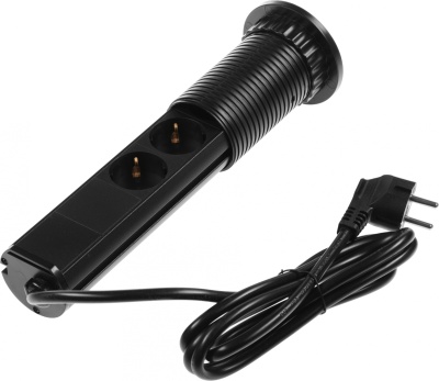 Сетевой разветвитель Premier vertical 3R USB 1.8м (3 розетки) черный (коробка)