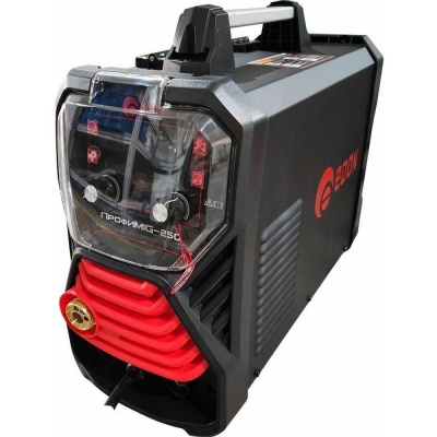 Сварочный аппарат полуавтоматический Edon ПрофиMIG-250 MIG 10,6 кВт 20-250А, MMA 13,1 кВт 20-250А, раб.цикл 60%, КПД 85%, диаметр: электроды 2-4мм, проволока 0,8-1ммMIG-MAG/NoGas/MMA/LIFT TIG/2T/4T/SYNСварка тонких металлов и нержавеющей стали.