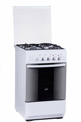 Плита Комбинированная Flama RK 23-121 W белый реш.эмаль