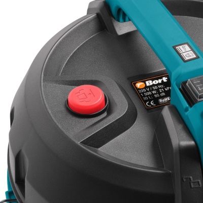 Строительный пылесос Bort BSS-1530 1500Вт (уборка: сухая/влажная) черный
