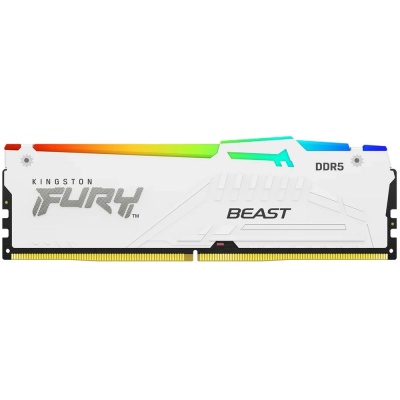 Модуль памяти Kingston FURY Beast White RGB 16Gb DDR5 DIMM 5600МГц KF556C40BWA-16