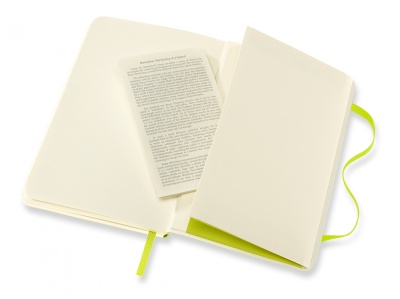Блокнот Moleskine CLASSIC SOFT QP611C2 Pocket 90x140мм PU 192стр. линейка мягкая обложка лайм