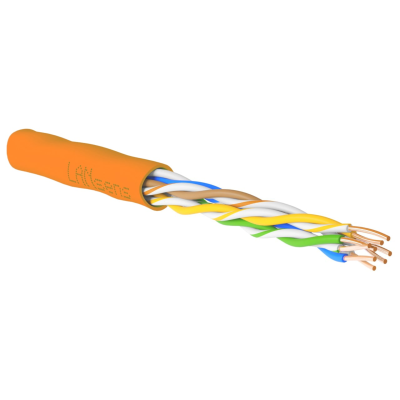Кабель витая пара LANsens UTP, 4 пары Cat.5e, LSZH, indoor, master, 305м