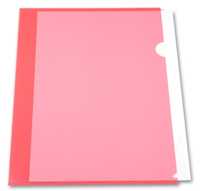 Папка-уголок Бюрократ -EE310/1RED A4 пластик 0.15мм красный