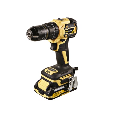 Дрель-шуруповерт аккумуляторная бесщеточная ударная PLATINUM в кейсе 18 В 65Нм патрон 13мм 2х2Ач