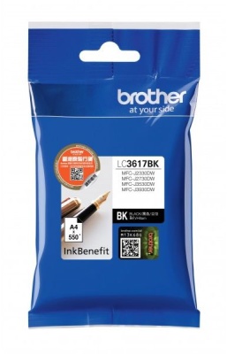 Картридж струйный Brother LC3617BK черный (550стр.) для Brother MFC-J3530DW/J3930DW
