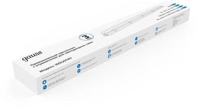 Светильник Gauss Industry 909410260 36Вт серый прямоугольный