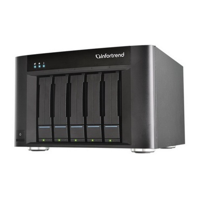 Платформа СХД Infortrend EonStor GSe Pro 200 5bay, High IOPS Solution, desktop cloud-integrated unified storage, including: Intel D1517, 2x4GB, 2x 10GbE SFP+, 2x 1GbE, 2x USB 3.1 Gen2, 2x USB 3.0, 2x host board slot(s), 1xPSU and 5x drive trays