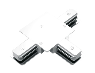 Коннектор для встраиваемых трековых шинопроводов (T) белый однофазный Gauss Gauss TR136