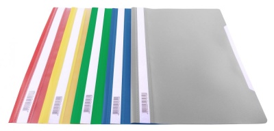 Папка-скоросшиватель Бюрократ Люкс -PSL20BLUE A4 прозрач.верх.лист пластик синий 0.14/0.18