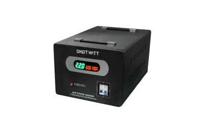 Стабилизатор напряжения Smartwatt Tower 10000RF 10000ВА черный