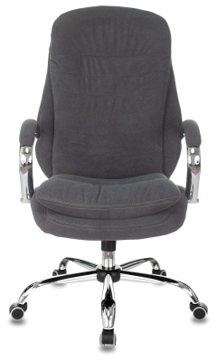 Кресло руководителя Бюрократ T-9950SL Fabric серый Alfa 44 крестовина металл хром