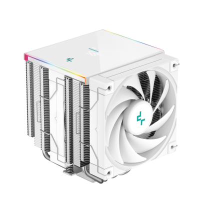 Кулер для процессора DEEPCOOL AK620 DIGITAL SE WH LGA20XX/1700/1200/115X/AM5/AM4 (9шт/кор, TDP 260W, PWM, DUAL Fan 120mm, 6 тепл. трубок, ARGB, белый) RET (R-AK620-WHADMN-GJD)
