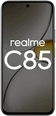 Смартфон Realme RMX5566 C85 128Gb 6Gb темно-серый моноблок 3G 4G 6.72" 1080x2400 Android 14 50Mpix 802.11 a/b/g/n/ac NFC GPS GSM900/1800 GSM1900 Protect