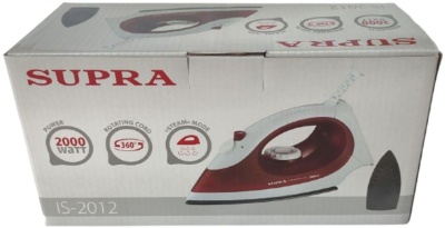 Утюг Supra IS-2012 2000Вт красный/белый