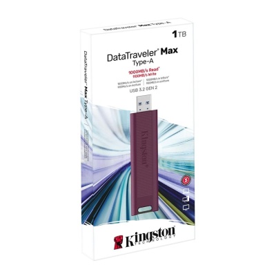Kingston USB Drive 1TB DataTraveler MaxA USB3.2 Gen 2 Type-A, бордовый