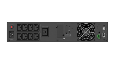 ИБП CBR [ESN-3KRT-9I-LCHERSC] Online 3000VA/3000W RT 9 x C13, LCD, HID-USB, RS232, EPO, SNMP slot