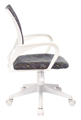 Кресло детское Бюрократ KD-W4 черный/синий регата крестовина пластик белый пластик белый