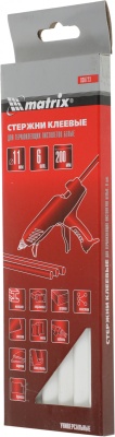 Стержни MATRIX клеевые, белый, 11*200мм, 6 шт./упак. // MATRIX 930723
