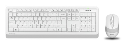 Клавиатура + мышь A4Tech Fstyler FG1010 клав:белый/серый мышь:белый/серый USB беспроводная Multimedia