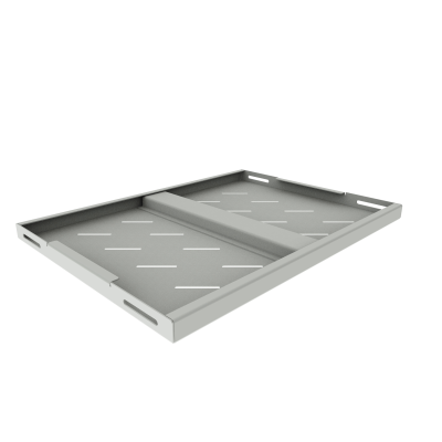 Полка стационарная усиленная для шкафов глубиной 600мм, (глубина полки 350мм) распределенная нагрузка 120кг, цвет-cерый (SNR-SHELF-06035-120G)