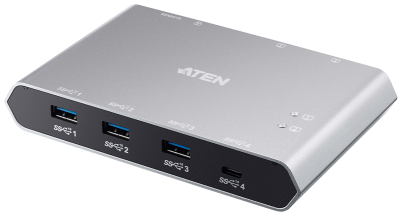 Usb переключатель ATEN 2-Port USB-C Gen 2 Sharing Switch with Power Pass-through (US3342-AT)