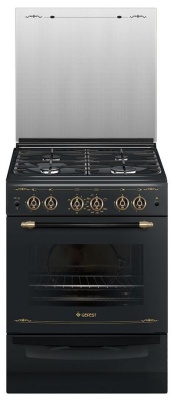 Плита Газовая Gefest ПГ 6100-02 0183 черный (стеклянная крышка) реш.чугун