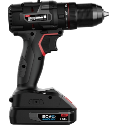 Дрель-шуруповерт аккумуляторная ударная Deli DE-CZ20-1D2 (2 АКБ*2Ач+ЗУ, 20В, 13мм, 70Нм, сумка)