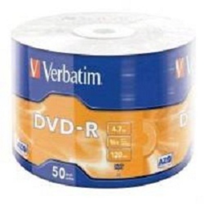 Verbatim  Диски DVD-R  4.7Gb, 16-x Data Life (50 шт) (43791)