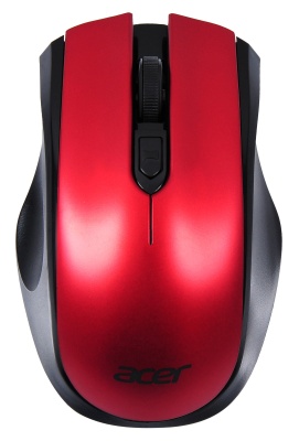 Мышь Acer OMR032 черный/красный оптическая (1600dpi) беспроводная USB (3but)