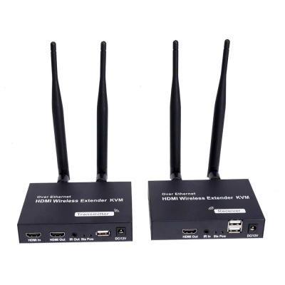 ORIENT VE054, WiFi HDMI KVM Extender (Tx+Rx), HDMI+USB беспроводной удлинитель до 200 м, HDMI 1.3, 1080p@60Hz, HDCP1.2, передача ИК сигнала управления , питание от внешних БП, метал. корпус  (31372)