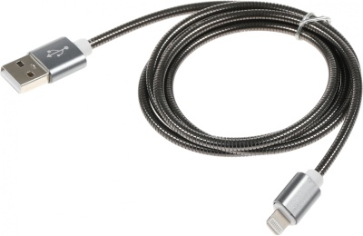 Кабель Premier 6-703M2 1.0BK USB-A-Lightning (m) 1м черный пакет