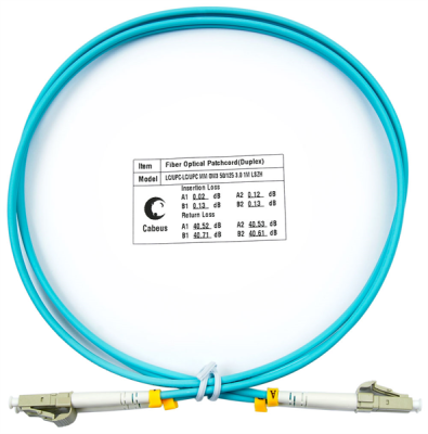 Cabeus FOP-50-LC-LC-1m Шнур оптический duplex LC-LC 50/125 mm OM3 1м LSZH (FOP-50-LC-LC-1m)