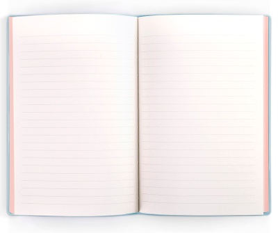 Блокнот Deli 22283LT-BLUE 210х143мм искусст. кожа 96л голубой