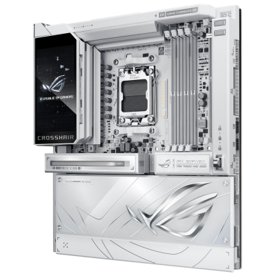Материнская плата ASUS ROG CROSSHAIR X870E GLACIAL AM5 E-ATX 4xDDR5 2xPCIEx16 2xM.2 2xUSB-C 2x10GLAN WiFi 7