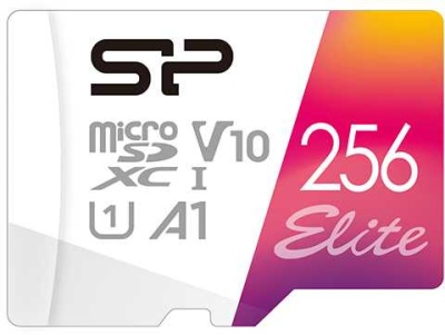 Флеш карта microSDXC 256Gb Class10 Silicon Power SP256GBSTXBV1V20SP Elite + adapter