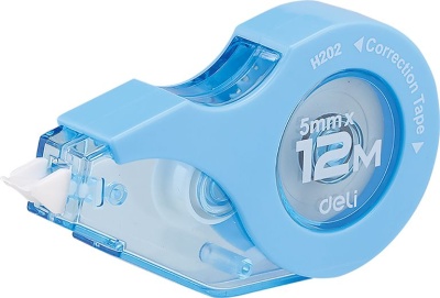 Лента коррект. Deli Cover UP EH20201 12мx5мм белый блистер