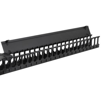 Вертикальный кабельный организатор с крышкой, 90х110мм, 48U